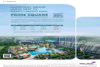 Pay 50% EMI till possession at Lodha Codename Prime Square in Mumbai